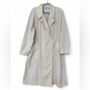 Athleta Luna Trench Coat Medium Dune Soft Beige Lightweight Utility Jacket